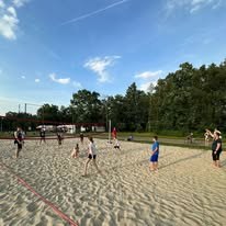 Siatkówka plażowa po treningu